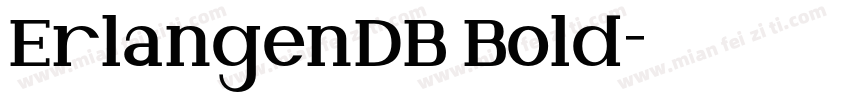 ErlangenDB Bold字体转换